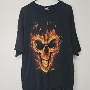 Black Skull Graphic T-Shirt